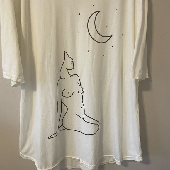 Life Clothing Moon Goddess Oversized Tshirt Made In USA Sketch - Picture 2 of 4